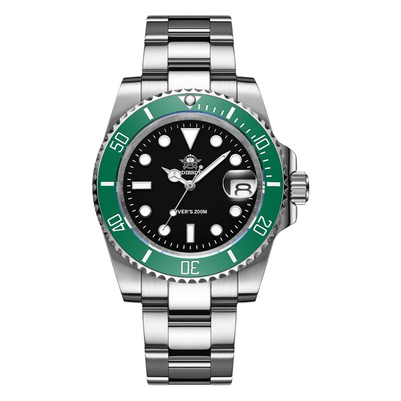 ADDIESDIVE Men’s Quartz Watch – Business & Sport, Waterproof, Stainless Steel