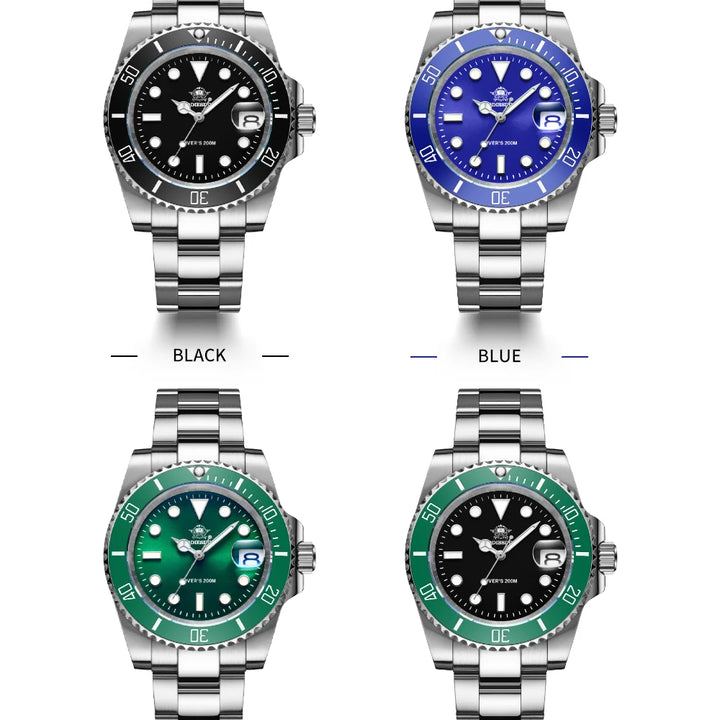 ADDIESDIVE Quartz Watch – Business & Sport, Waterproof, Stainless Steel