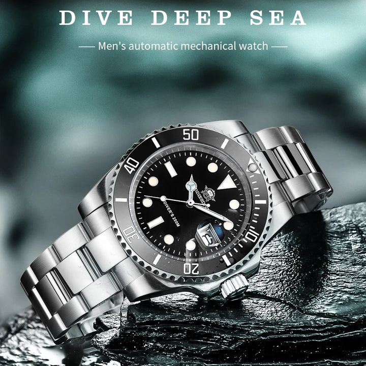 ADDIESDIVE Quartz Watch – Business & Sport, Waterproof, Stainless Steel