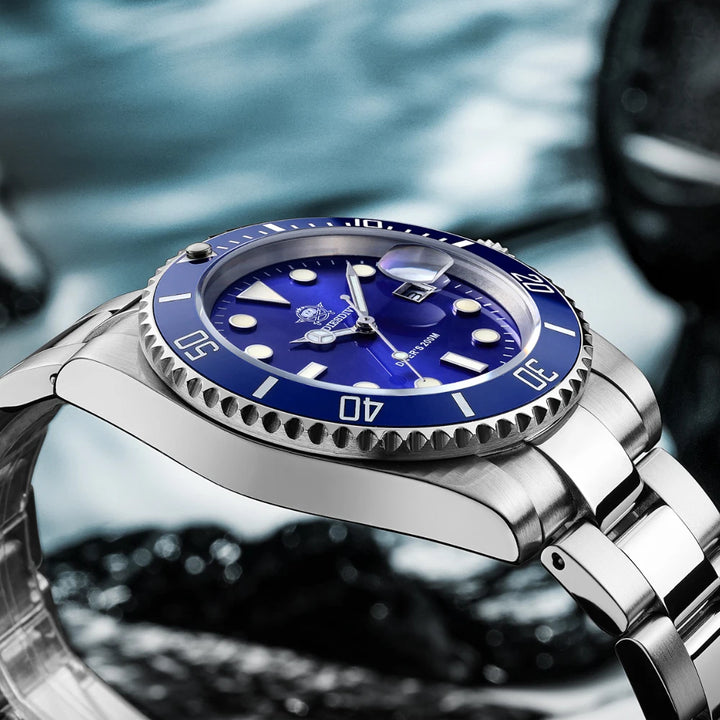 ADDIESDIVE Quartz Watch – Business & Sport, Waterproof, Stainless Steel
