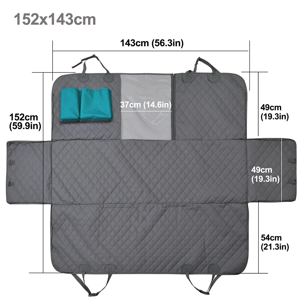 PETRAVEL-funda para asiento de coche para perros, impermeable, para viaje, hamaca, Protector de asiento trasero, estera, portador de seguridad para perros