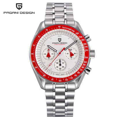 Pagani Design PD-1701B V5 Men’s Chronograph Watch – Moonwatch Tribute, Sapphire Crystal, 100M Water Resistant