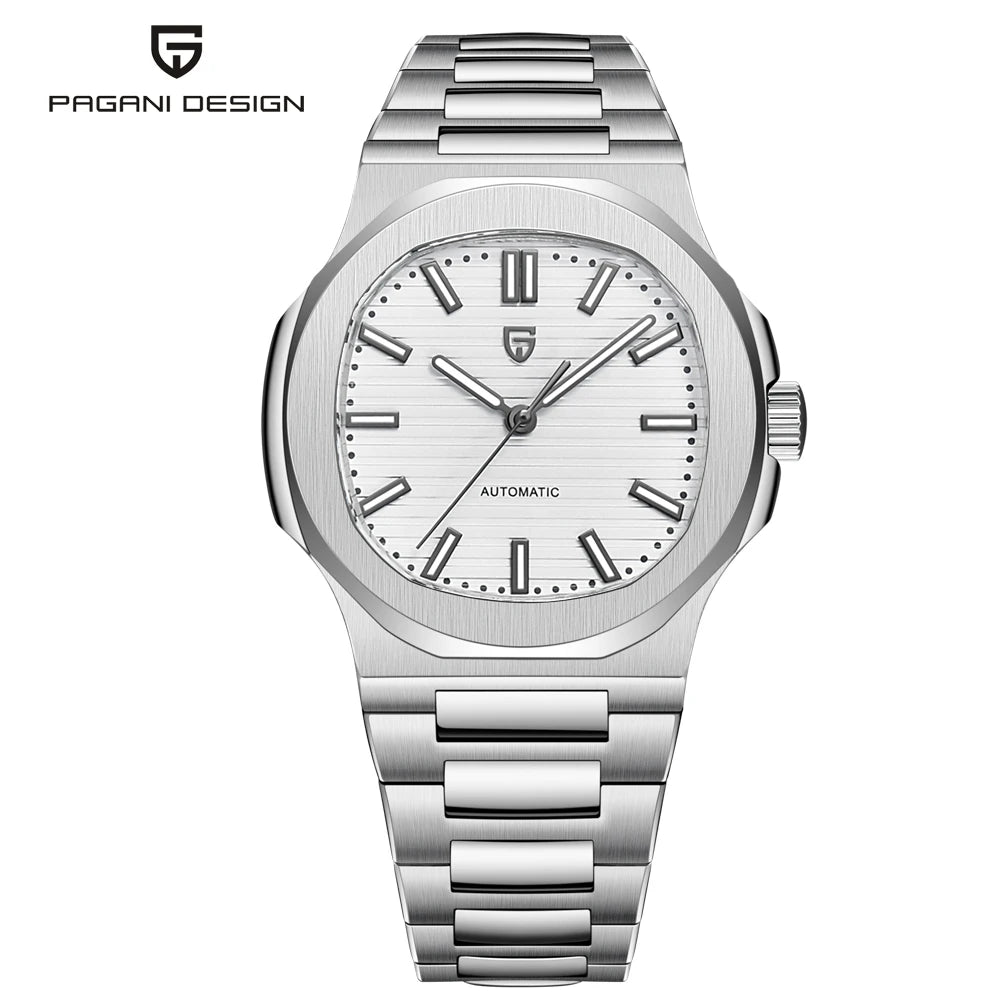 Pagani Design PD-1728 Men’s Automatic Watch – Rose Gold, Sapphire Crystal, 100M Water Resistant