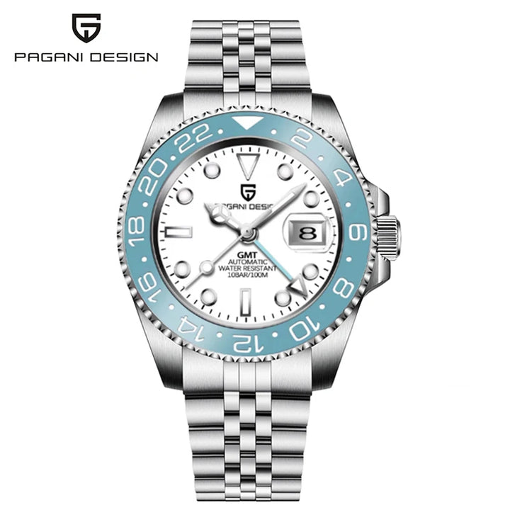Pagani Design PD-1662 GMT Mechanical Watch, Sapphire Crystal
