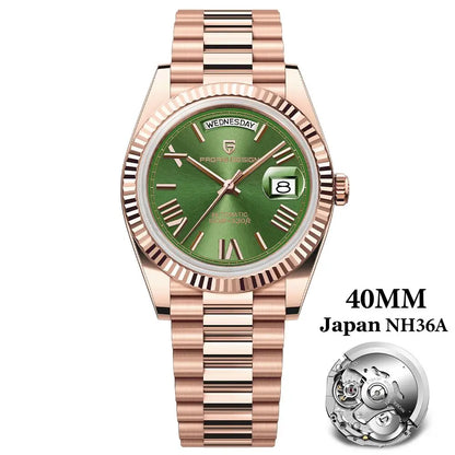 Pagani Design DD40 Men's Automatic Watch – NH36A Movement, Sapphire Crystal, 100M Water Resistant