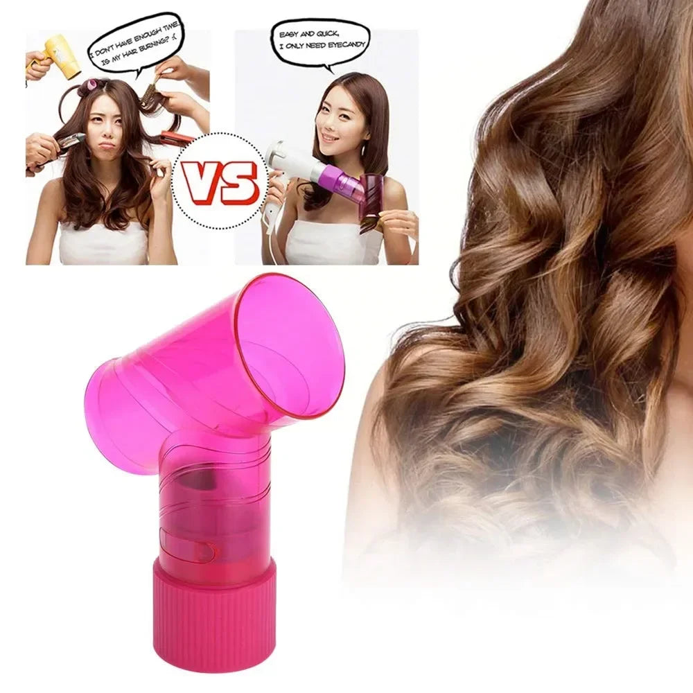 Difusor de pelo DIY para salón, rodillo mágico para el pelo, gorro de secado, secador de pelo, rizo de viento, cubierta para secador de pelo, herramientas de estilismo para el cuidado del cabello, accesorio