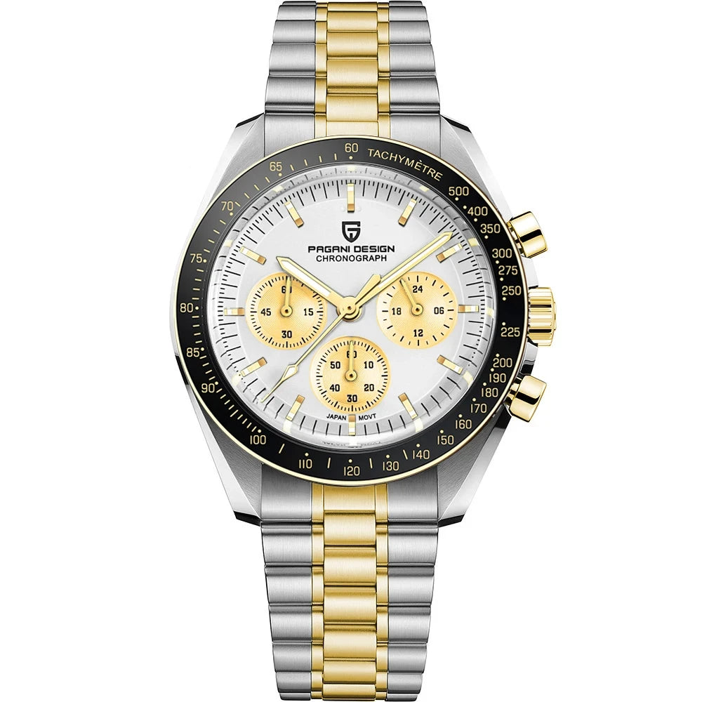 Pagani Design PD-1701B V5 Men’s Chronograph Watch – Moonwatch Tribute, Sapphire Crystal, 100M Water Resistant