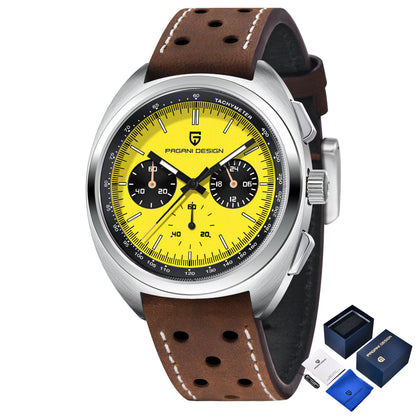 Pagani Design Men’s Quartz Chronograph Watch – Japan VK63 Movement, Sapphire Crystal, 100M Water Resistant