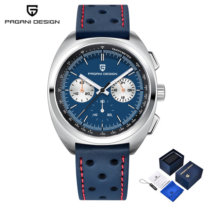 Pagani Design Men’s Quartz Chronograph Watch – Japan VK63 Movement, Sapphire Crystal, 100M Water Resistant