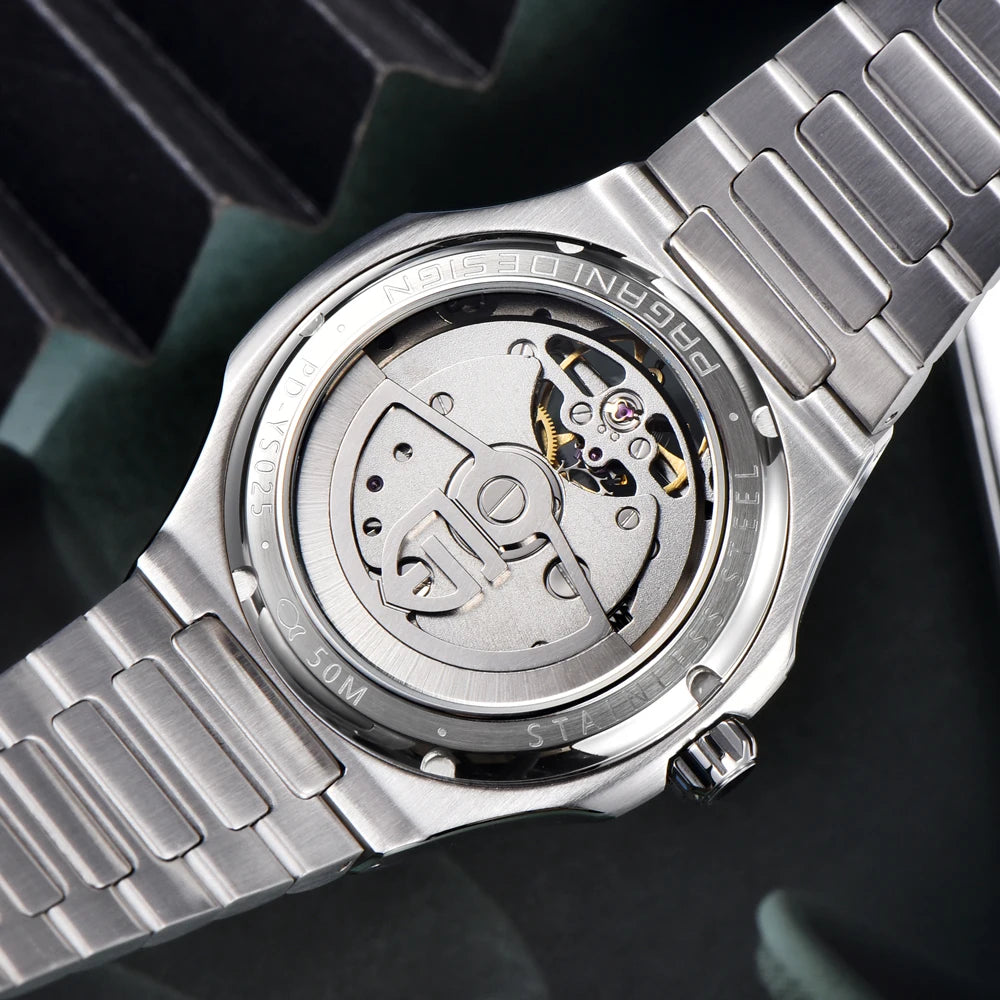 PAGANI DESIGN New Mechanical Hollow-Out Tourbillon Men's and woman's Watch Sport Elegant Sapphire Waterproof Watch Japan Movt 316L Steel Clock
