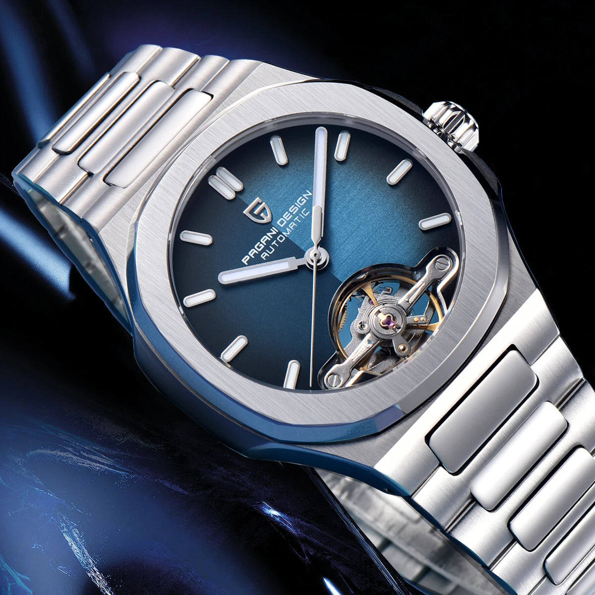 PAGANI DESIGN New Mechanical Hollow-Out Tourbillon Men's and woman's Watch Sport Elegant Sapphire Waterproof Watch Japan Movt 316L Steel Clock