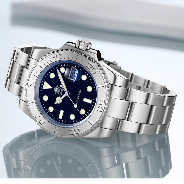 ADDIESDIVE Quartz Dive Watch – Ceramic Bezel, BGW9 Luminous, Sapphire Mirror