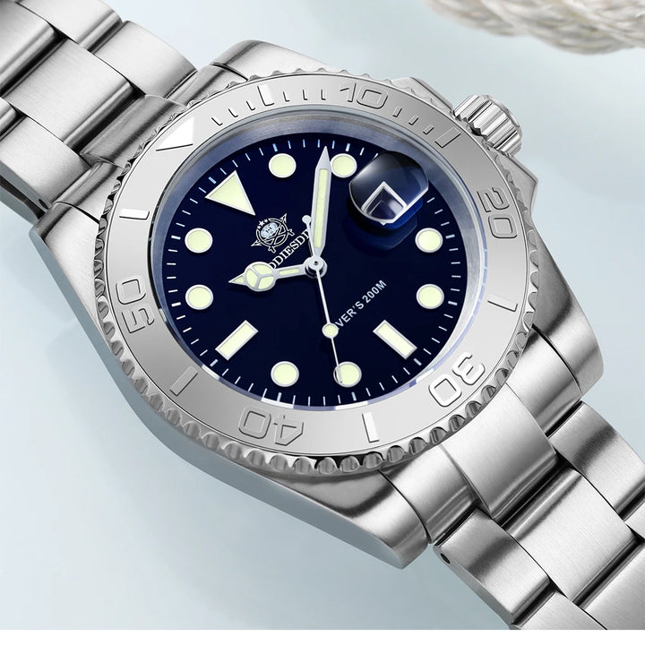 ADDIESDIVE Quartz Dive Watch – Ceramic Bezel, BGW9 Luminous, Sapphire Mirror