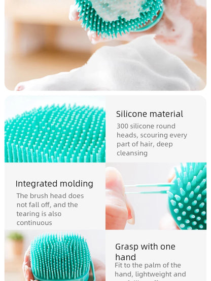Cepillo de baño para mascotas, masajeador de silicona suave, Gel de ducha, cepillo de baño, herramientas de limpieza, peine, suministros de limpieza para perros y gatos