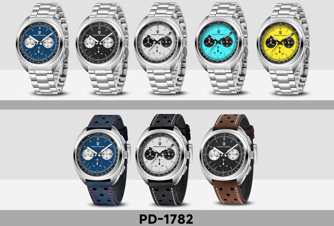 Pagani Design Men’s Quartz Chronograph Watch – Japan VK63 Movement, Sapphire Crystal, 100M Water Resistant
