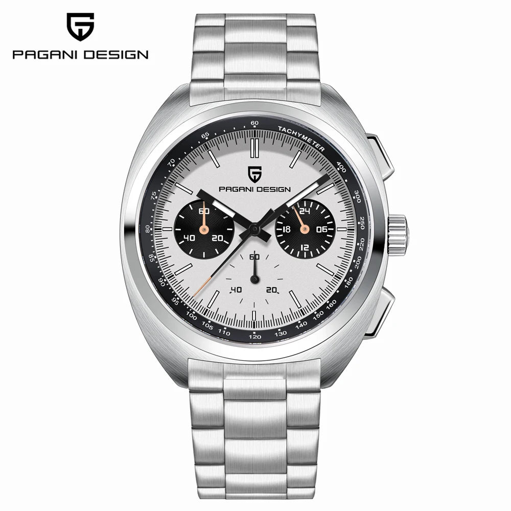 Pagani Design Men’s Quartz Chronograph Watch – Japan VK63 Movement, Sapphire Crystal, 100M Water Resistant