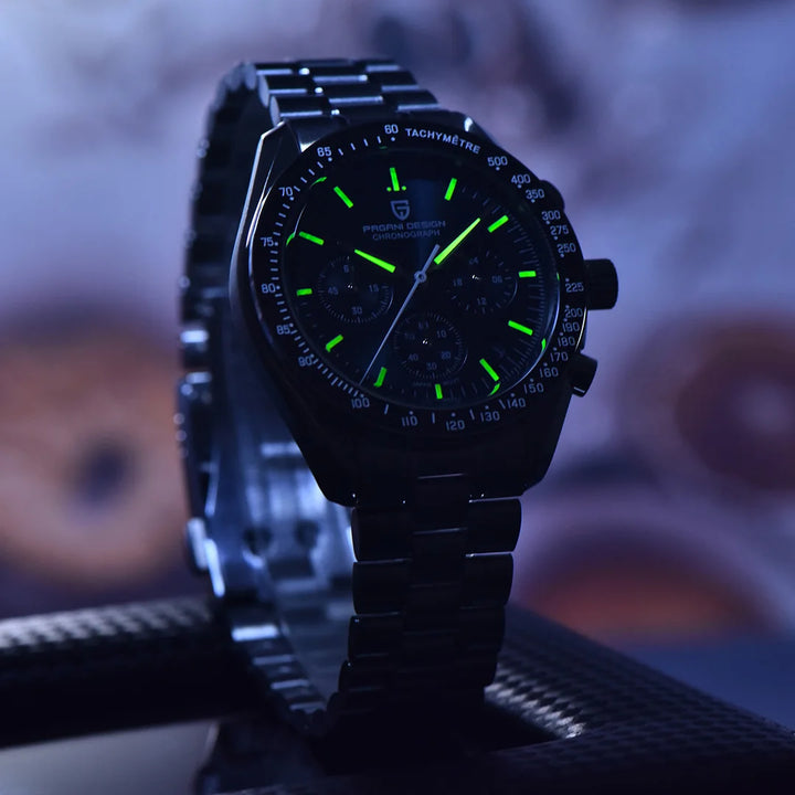 Pagani Design PD-1701B Chronograph Watch – Moonwatch Tribute, Sapphire Crystal