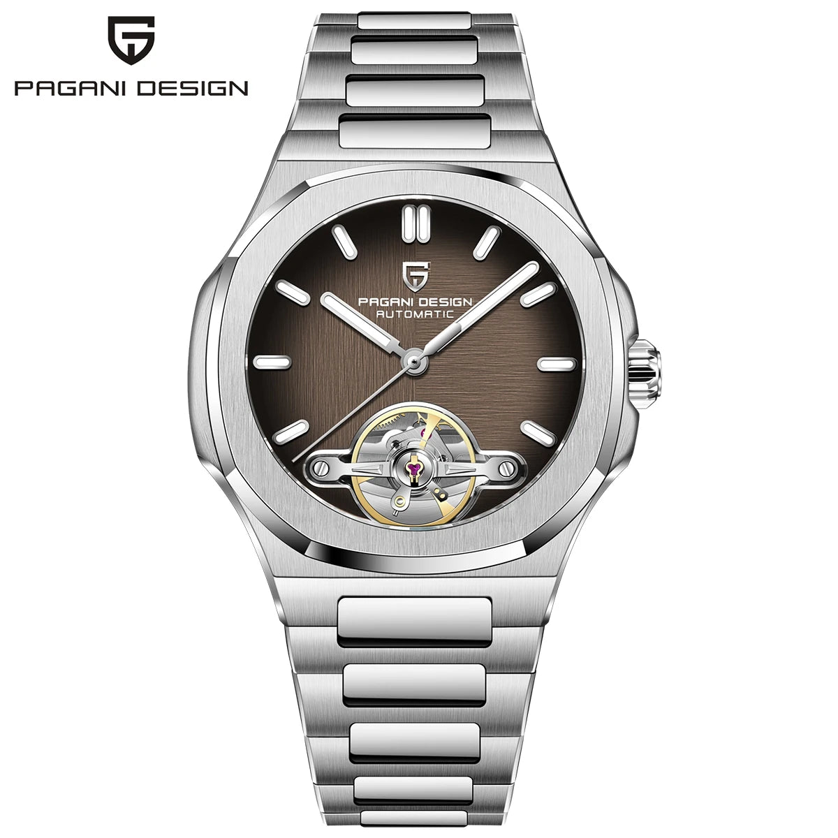 PAGANI DESIGN New Mechanical Hollow-Out Tourbillon Men's and woman's Watch Sport Elegant Sapphire Waterproof Watch Japan Movt 316L Steel Clock