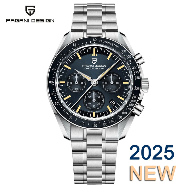 Pagani Design PD-1701B Chronograph Watch – Moonwatch Tribute, Sapphire Crystal