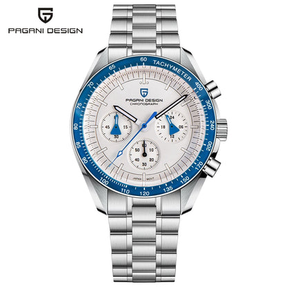 Pagani Design PD-1701B V5 Men’s Chronograph Watch – Moonwatch Tribute, Sapphire Crystal, 100M Water Resistant