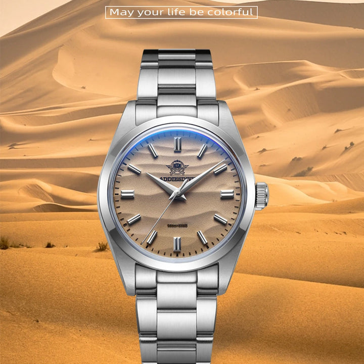 ADDIESDIVE AD2030 Quartz Dress Watch – 3D Sand Dial