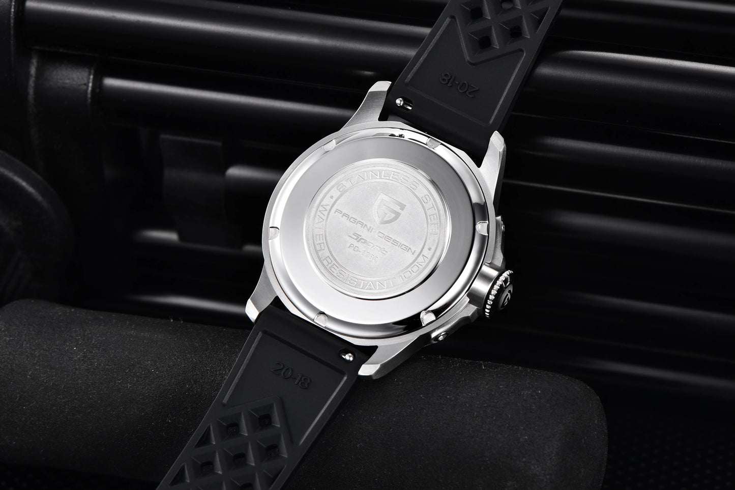 Pagani Design PD-1780 Men’s Quartz Watch – VH88 Movement, Ceramic Bezel, Sapphire Crystal, 100M Water Resistant