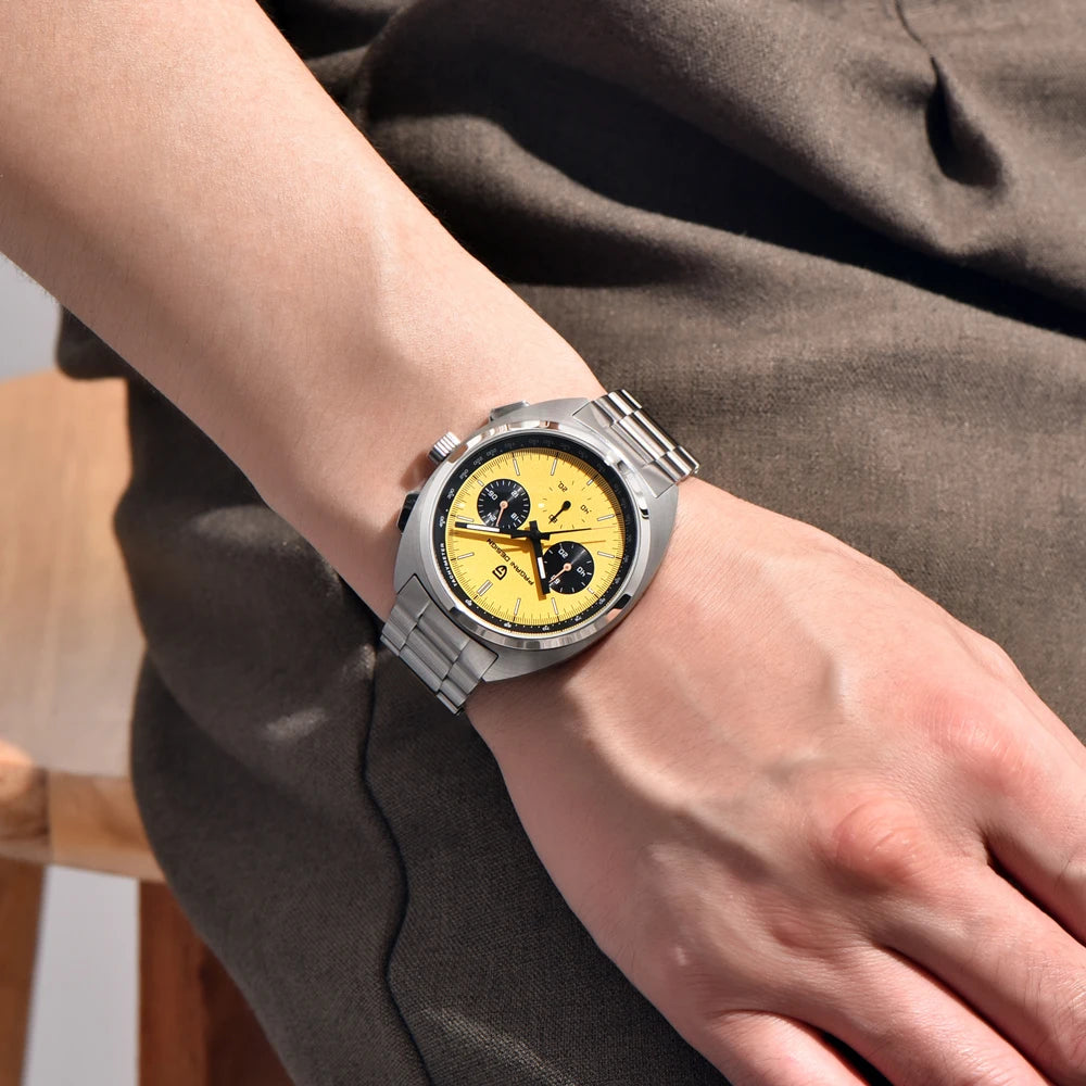 Pagani Design Men’s Quartz Chronograph Watch – Japan VK63 Movement, Sapphire Crystal, 100M Water Resistant