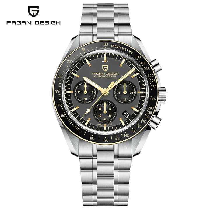 Pagani Design PD-1701B Chronograph Watch – Moonwatch Tribute, Sapphire Crystal