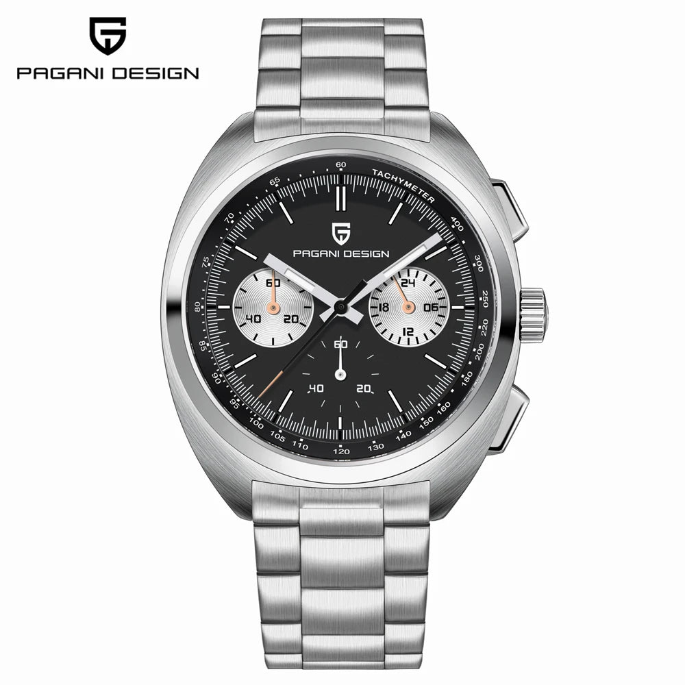 Pagani Design Men’s Quartz Chronograph Watch – Japan VK63 Movement, Sapphire Crystal, 100M Water Resistant