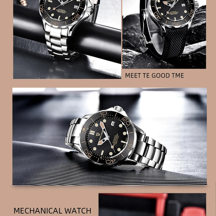 Pagani Design PD-1667 Automatic Watch – Ceramic Bezel, Sapphire Crystal