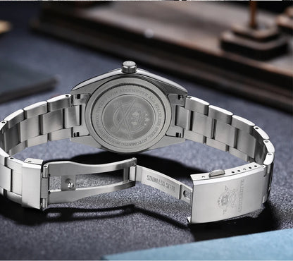 ADDIESDIVE AD2030 Men’s Quartz Dress Watch – 3D Sand Dial, 100M Water Resistant, Stainless Steel