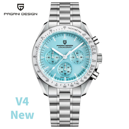Pagani Design PD-1701B V5 Men’s Chronograph Watch – Moonwatch Tribute, Sapphire Crystal, 100M Water Resistant
