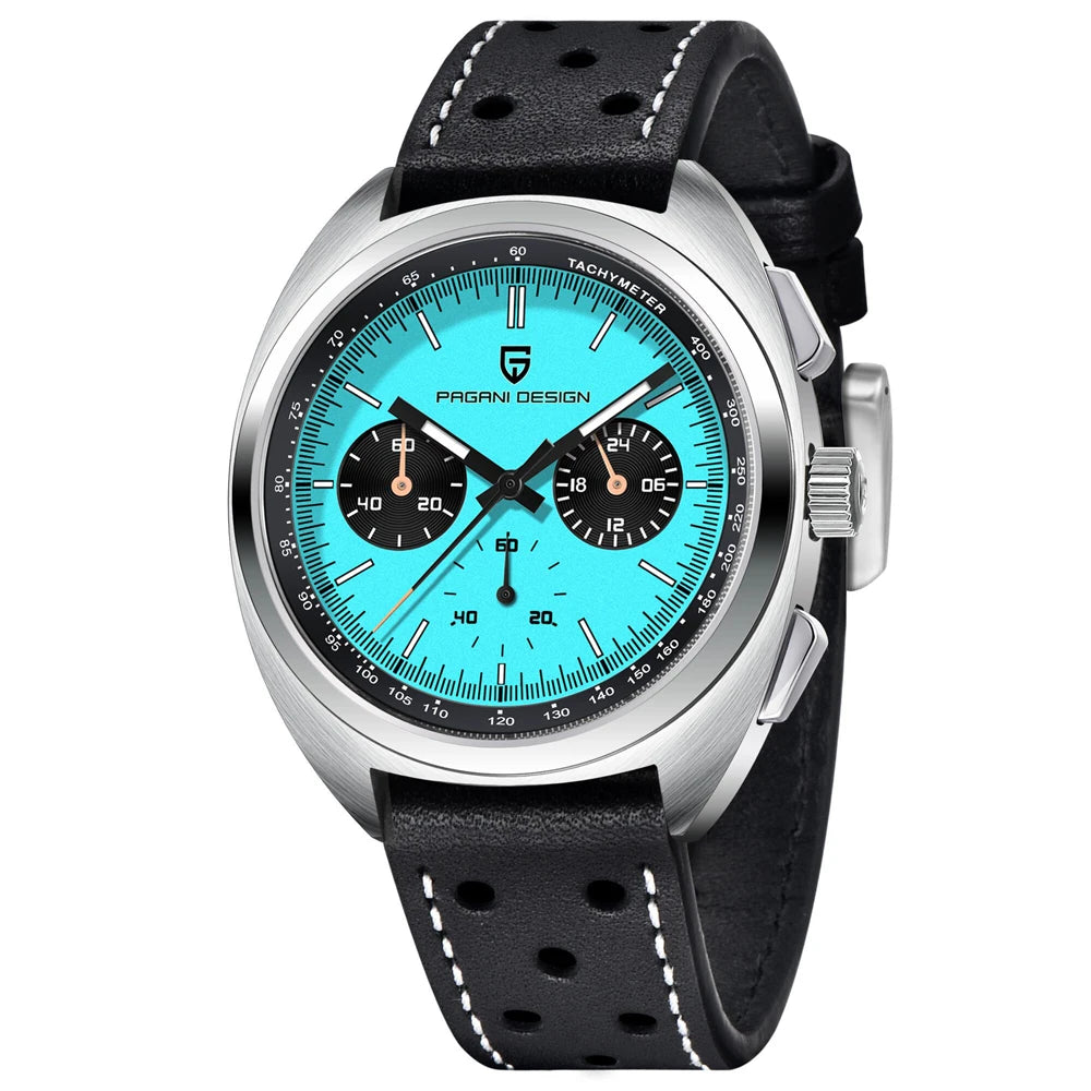 Pagani Design Men’s Quartz Chronograph Watch – Japan VK63 Movement, Sapphire Crystal, 100M Water Resistant