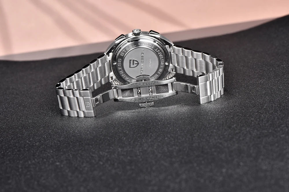 Pagani Design Men’s Quartz Chronograph Watch – Japan VK63 Movement, Sapphire Crystal, 100M Water Resistant