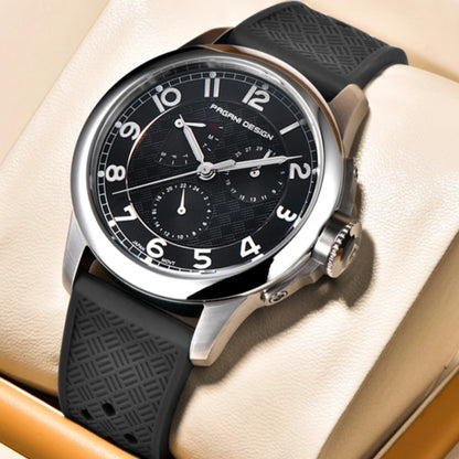 Pagani Design PD-1780 Men’s Quartz Watch – VH88 Movement, Ceramic Bezel, Sapphire Crystal, 100M Water Resistant