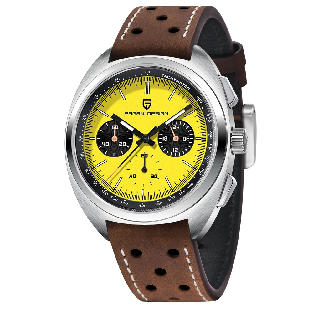 Pagani Design Men’s Quartz Chronograph Watch – Japan VK63 Movement, Sapphire Crystal, 100M Water Resistant