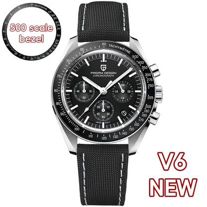 Pagani Design PD-1701B V5 Men’s Chronograph Watch – Moonwatch Tribute, Sapphire Crystal, 100M Water Resistant