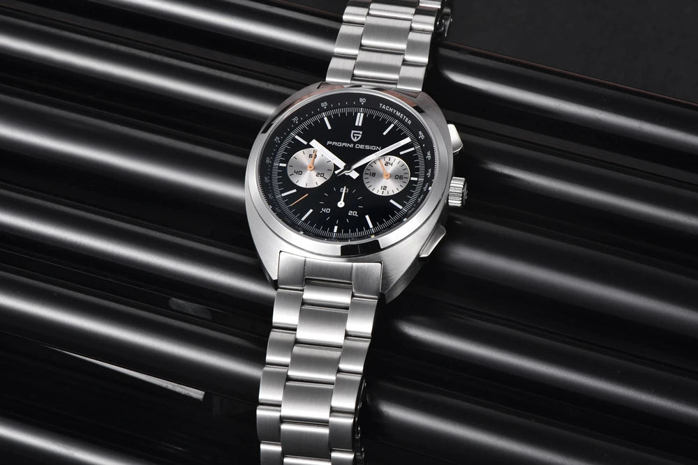 Pagani Design Men’s Quartz Chronograph Watch – Japan VK63 Movement, Sapphire Crystal, 100M Water Resistant