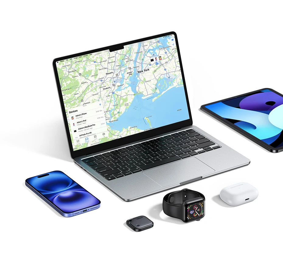 UGREEN Smart Tag Bluetooth Tracker, buscador de llaves Localizador de artículos SmartTag Batería de hasta 2 años para iPhone Apple Find My (solo IOS)