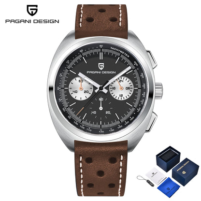 Pagani Design Men’s Quartz Chronograph Watch – Japan VK63 Movement, Sapphire Crystal, 100M Water Resistant