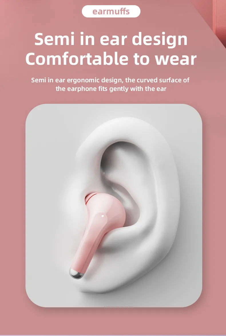 Lenovo-auriculares inalámbricos LP40 Pro con Bluetooth 5,1, dispositivo de audio de alta capacidad, diseño semiintrauditivo, Chip inteligente con micrófono