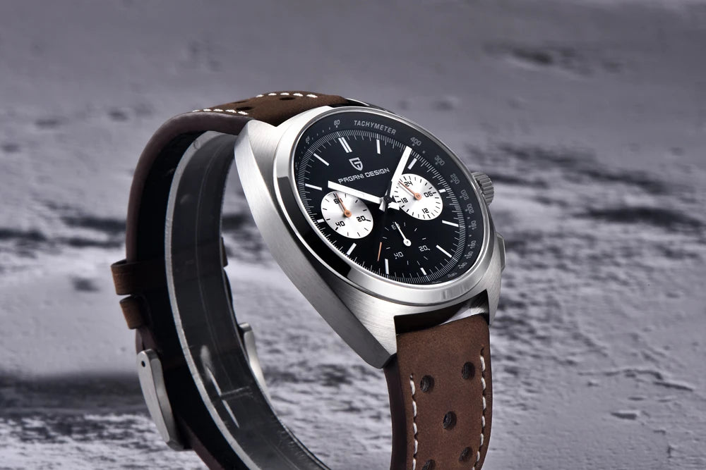 Pagani Design Men’s Quartz Chronograph Watch – Japan VK63 Movement, Sapphire Crystal, 100M Water Resistant