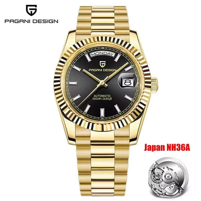 Pagani Design DD40 Men's Automatic Watch – NH36A Movement, Sapphire Crystal, 100M Water Resistant