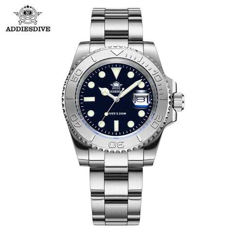 ADDIESDIVE Quartz Dive Watch – Ceramic Bezel, BGW9 Luminous, Sapphire Mirror