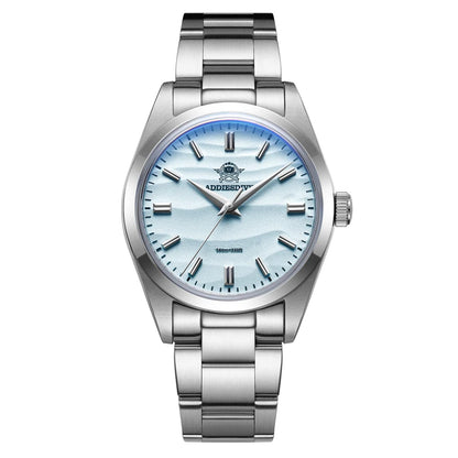 ADDIESDIVE AD2030 Men’s Quartz Dress Watch – 3D Sand Dial, 100M Water Resistant, Stainless Steel