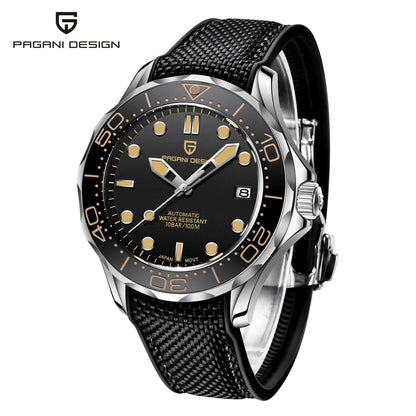 Pagani Design PD-1667 Men’s Automatic Watch – Ceramic Bezel, Sapphire Crystal, 100M Water Resistant