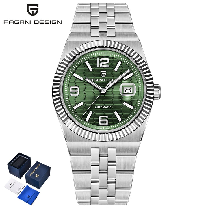 Pagani Design YS027 Automatic Watch – 3D Rhombus Dial, Miyota 8215, Sapphire Crystal