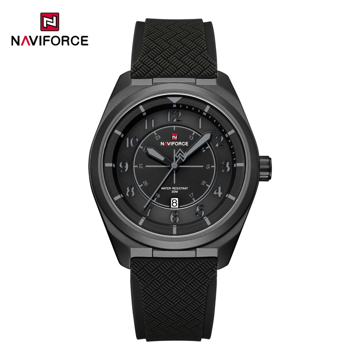 NAVIFORCE NF9281T Quartz Watch – Tactical Style, Shockproof, Silicone Strap