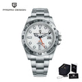 Pagani Design PD-1682 Men’s GMT Automatic Watch – 42mm Vintage, Sapphire Crystal, 100M Water Resistant