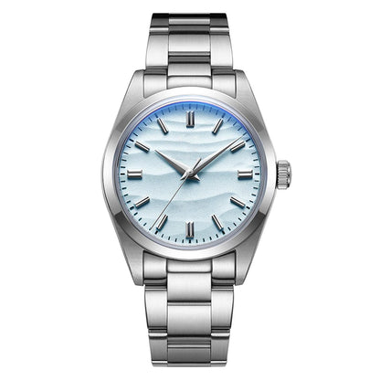 ADDIESDIVE AD2030 Men’s Quartz Dress Watch – 3D Sand Dial, 100M Water Resistant, Stainless Steel
